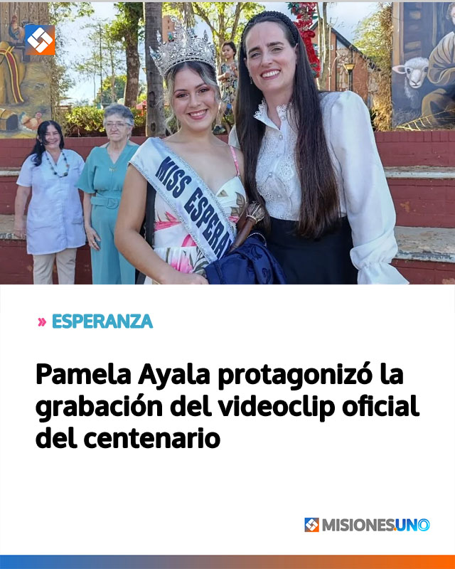 ESPERANZA: Pamela Ayala protagonizó la grabación del videoclip oficial del centenario