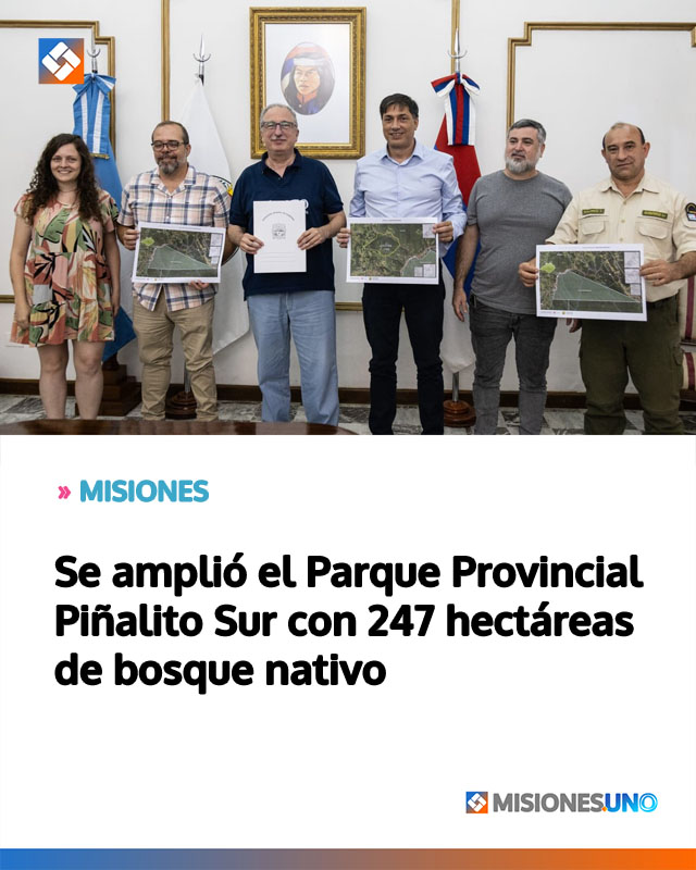 MISIONES: Se amplió el Parque Provincial Piñalito Sur con 247 hectáreas de bosque nativo