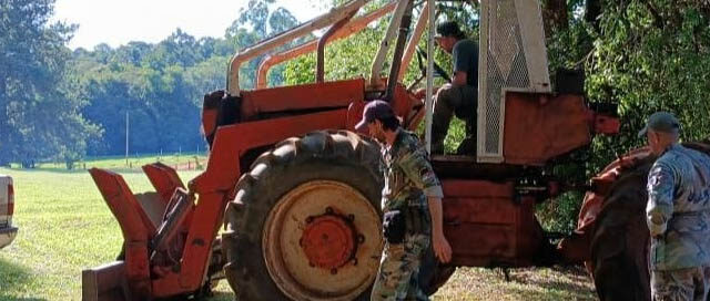 URUGUA-Í: Guardaparques secuestraron madera de Palo Rosa y maquinaria en un operativo de control
