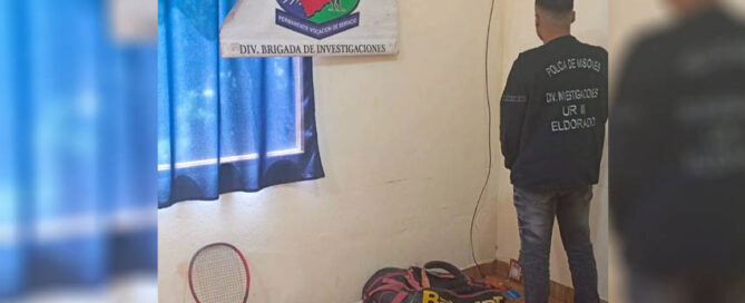 ELDORADO: Cuatro demorados por el robo de elementos de tenis de un vehículo