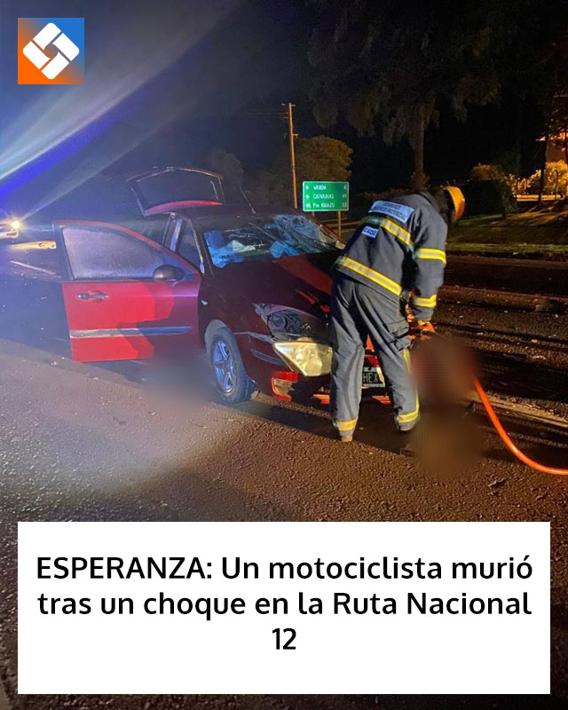 ESPERANZA: Un motociclista murió tras un choque en la Ruta Nacional 12