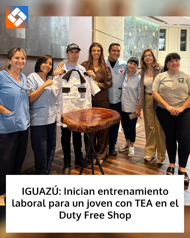 IGUAZÚ: Inician entrenamiento laboral para un joven con TEA en el Duty Free Shop
