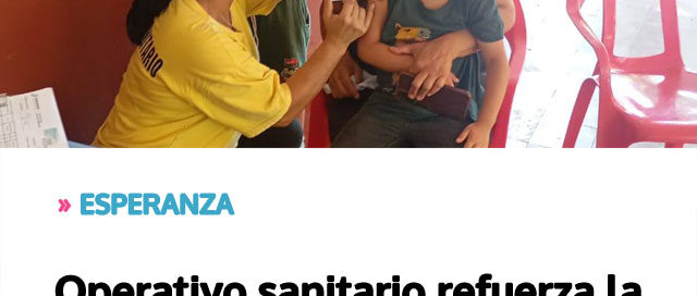 Operativo sanitario refuerza la atención médica y preventiva con presencia en Colonia Aguaray