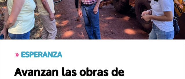 ESPERANZA: Avanzan las obras de ampliación de la red de agua en el barrio San José con apoyo de la Cooperativa de Servicios Públicos