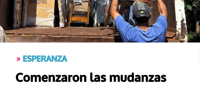 Comenzaron las mudanzas estudiantiles con destino a San Vicente y Oberá en apoyo a jóvenes que inician su etapa universitaria
