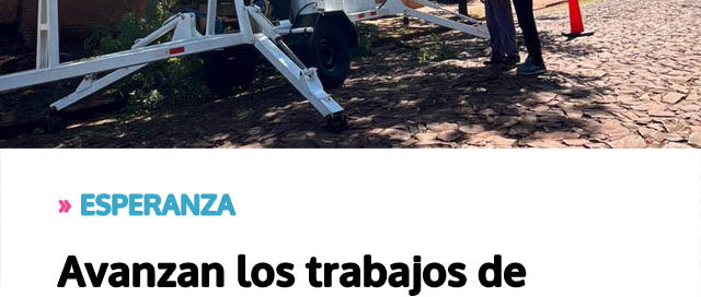 Avanzan los trabajos de iluminación en la calle Laurel