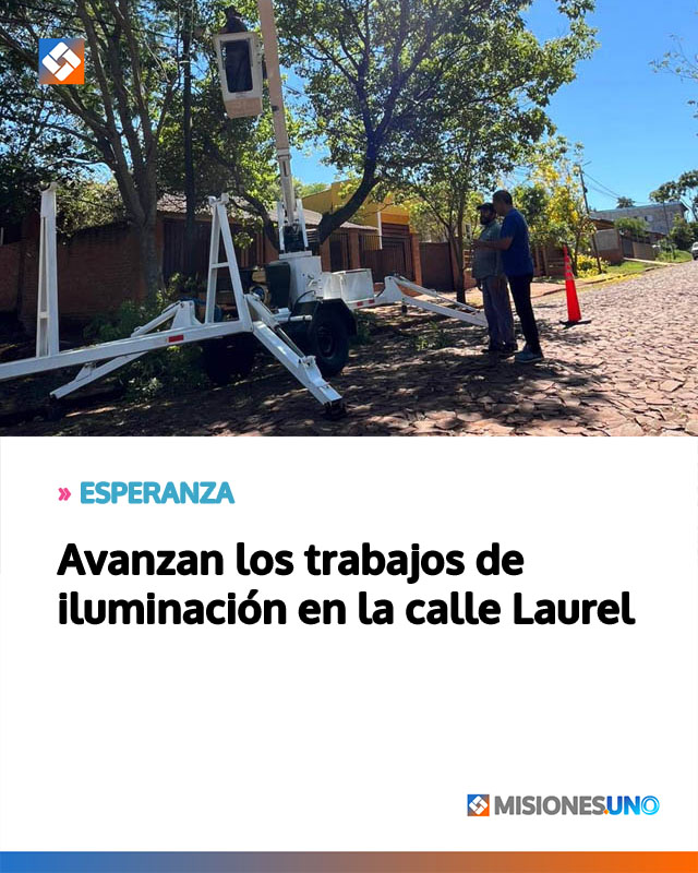 Avanzan los trabajos de iluminación en la calle Laurel