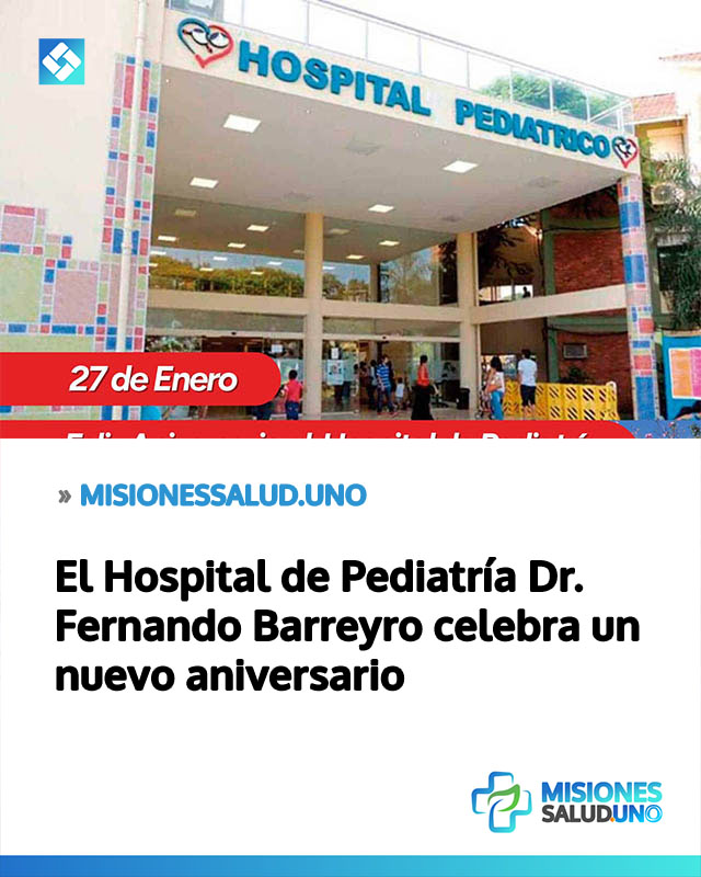 El Hospital de Pediatría Dr. Fernando Barreyro celebra un nuevo aniversario