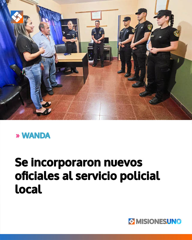 Se incorporaron nuevos oficiales al servicio policial local