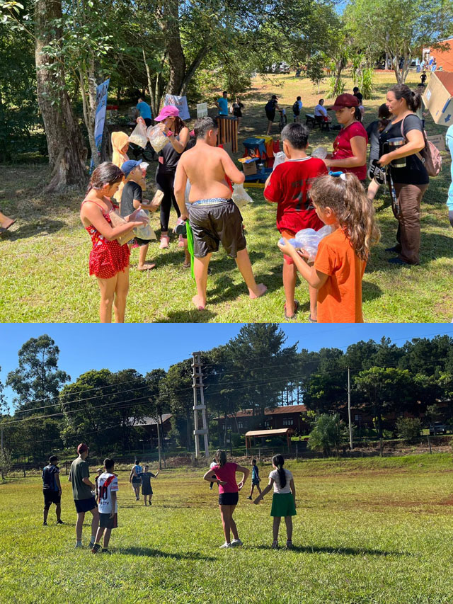 Cierre de la colonia de vacaciones con juegos, deportes y actividades recreativas