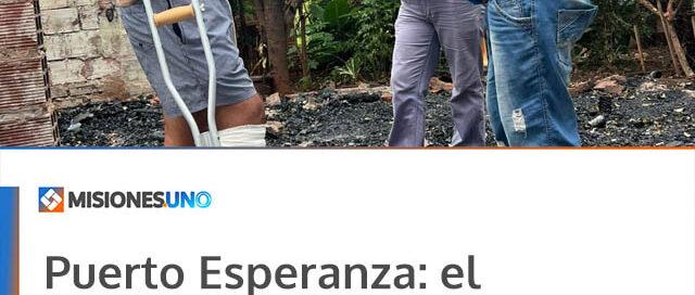 Puerto Esperanza: el municipio asiste a un vecino que perdió su vivienda en un incendio