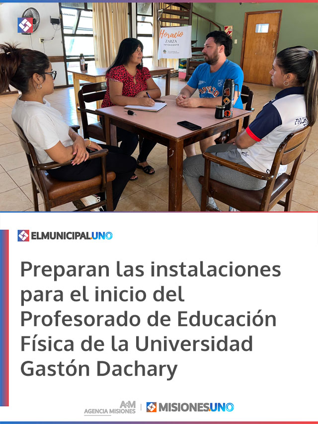 Preparan las instalaciones para el inicio del Profesorado de Educación Física de la Universidad Gastón Dachary