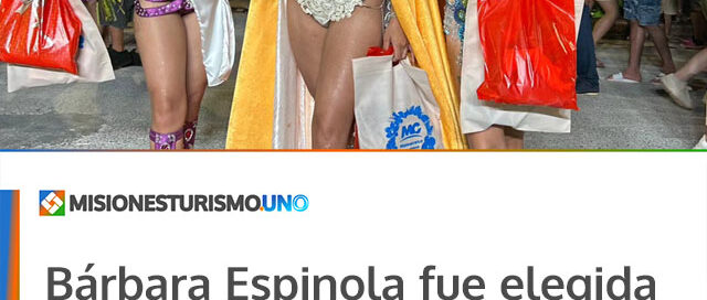 Bárbara Espinola fue elegida Reina de los Carnavales 2026 en una noche de brillo y alegría