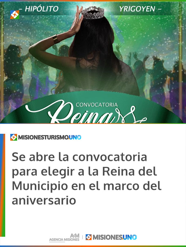 Se abre la convocatoria para elegir a la Reina del Municipio en el marco del aniversario