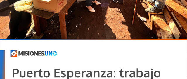 Puerto Esperanza: trabajo conjunto para asistir a una familia con mejoras en su vivienda