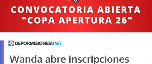 Wanda abre inscripciones para la Copa Apertura 2026 de vóley en primera división